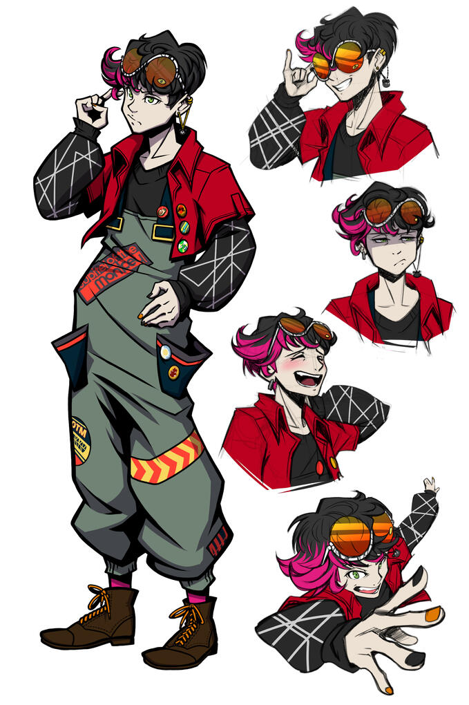 TWEWY 3: Fake Protagonist Expression Sheet