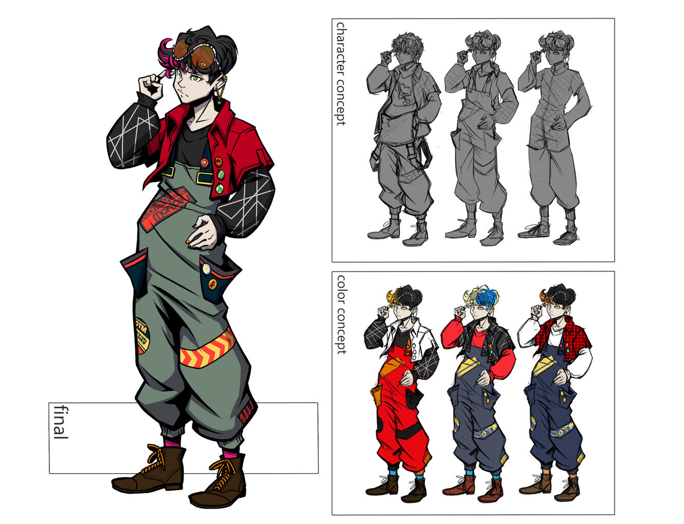 TWEWY Fake Protagonist Concept Process
